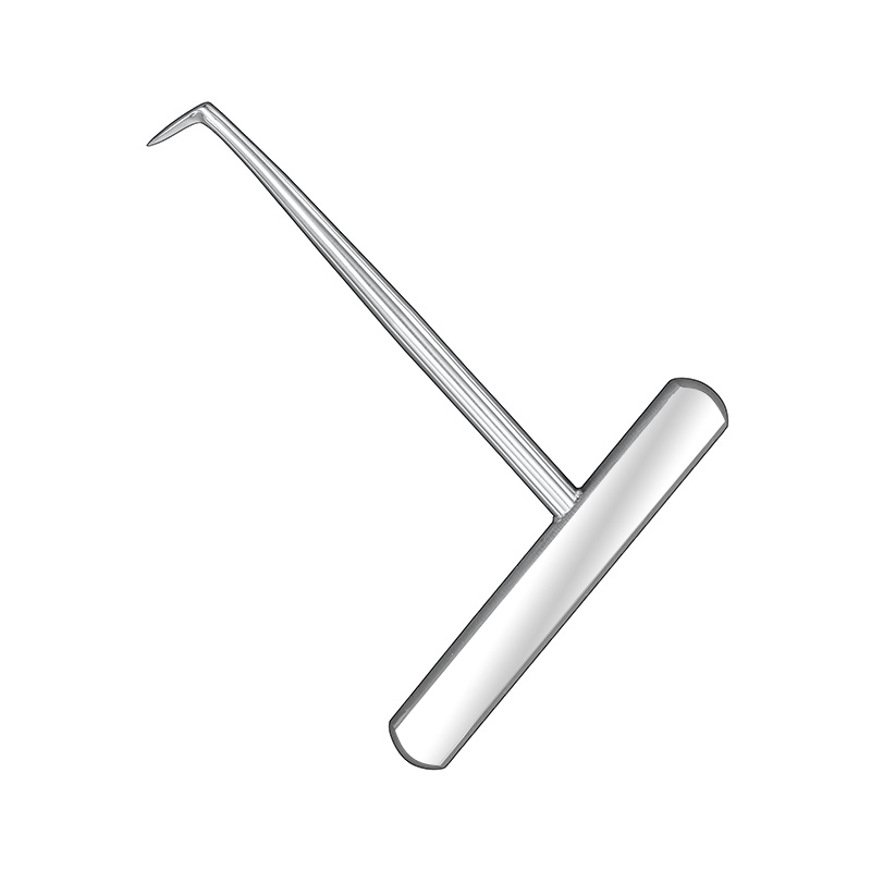 Septum lancet, angled, cross handle