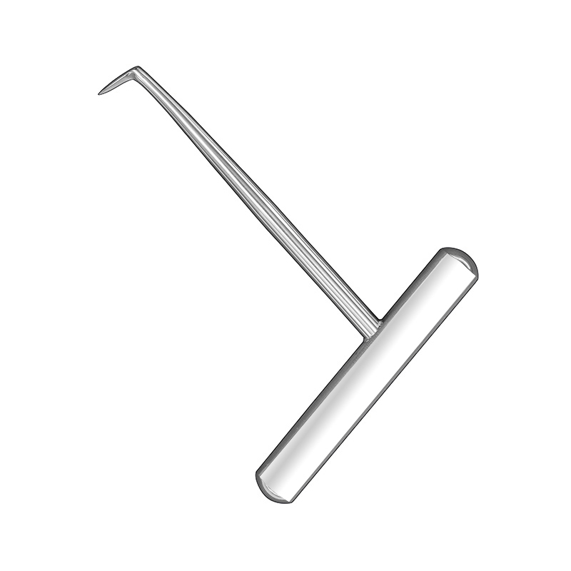Septum lancet, angled, cross handle